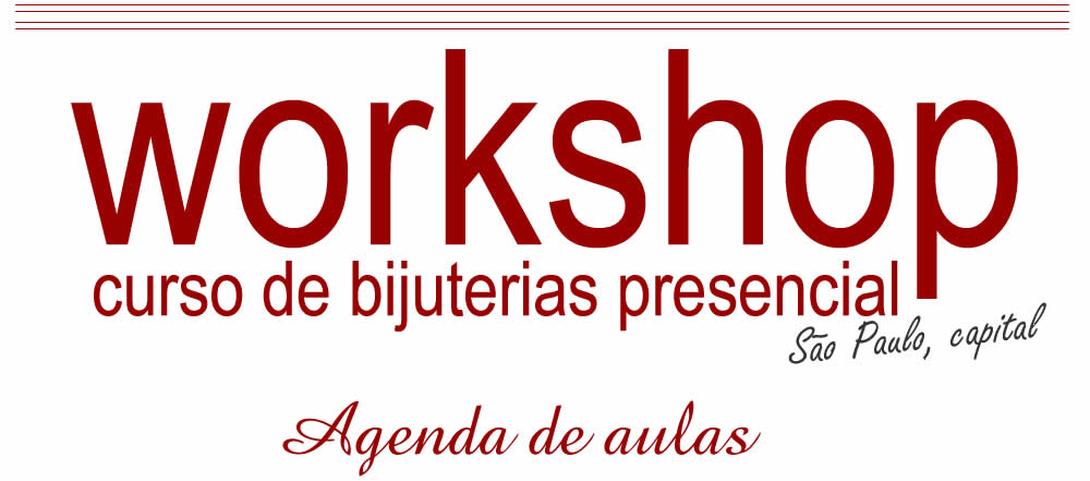curso de bijuterias presencial em São Paulo workshop de bijuterias Biju e Arte Agenda de aulas Santo Amaro